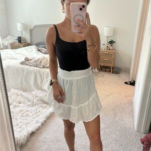 NWT white flowy skirt